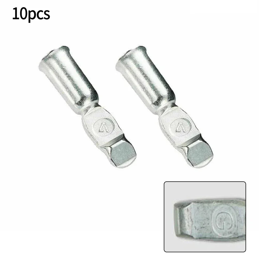 Terminal contacts and pins for Anderson plug showing 50–120A current rating and 12AWG compatibility