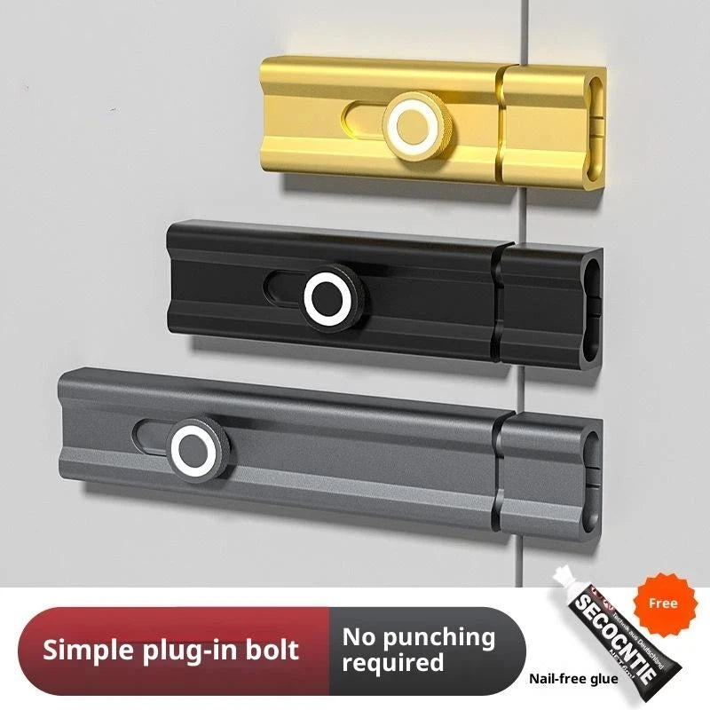 Anti-theft latch for indoor door security