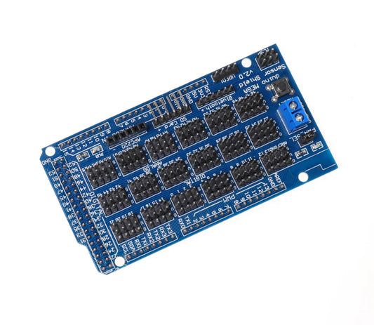 Arduino MEGA sensor shield V1.0/V2.0 expansion board for MEGA 2560, supports I²C, Bluetooth, SD modules, ideal for robotics and DIY electronics projects