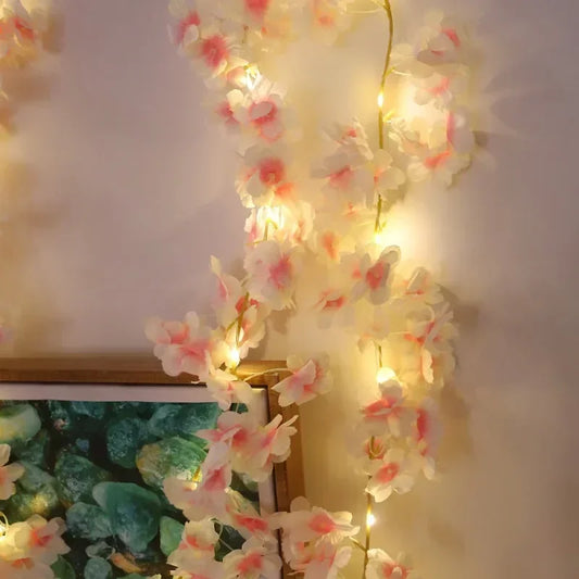 Artificial vine with fairy light string for weddings, proposals, and events