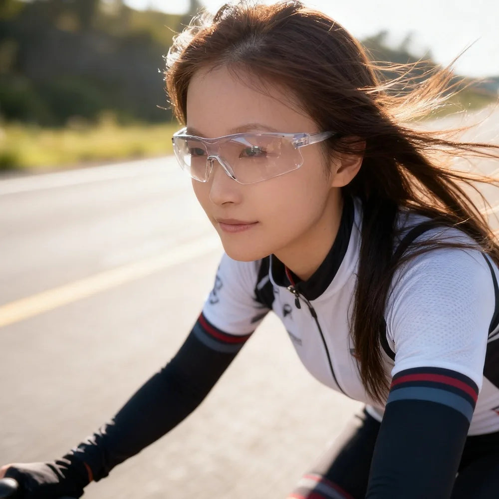 Eye protection glasses for ATV and dirt bike riding