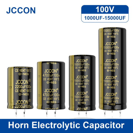 Audio electrolytic capacitor 100V low ESR for hifi amplifier and speaker