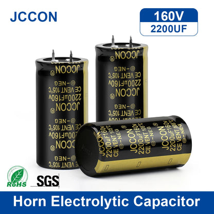 160V Audio Electrolytic Capacitor 1500UF 2200UF High Frequency Low ESR for HiFi Amplifier and Speaker