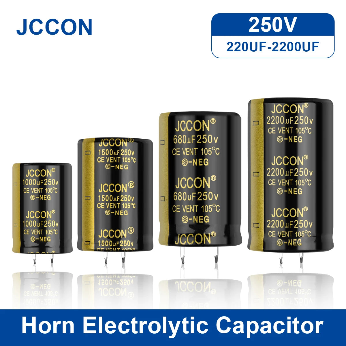 Audio electrolytic capacitor 250V 220UF to 1000UF high frequency low ESR for HiFi amplifier and audio circuits