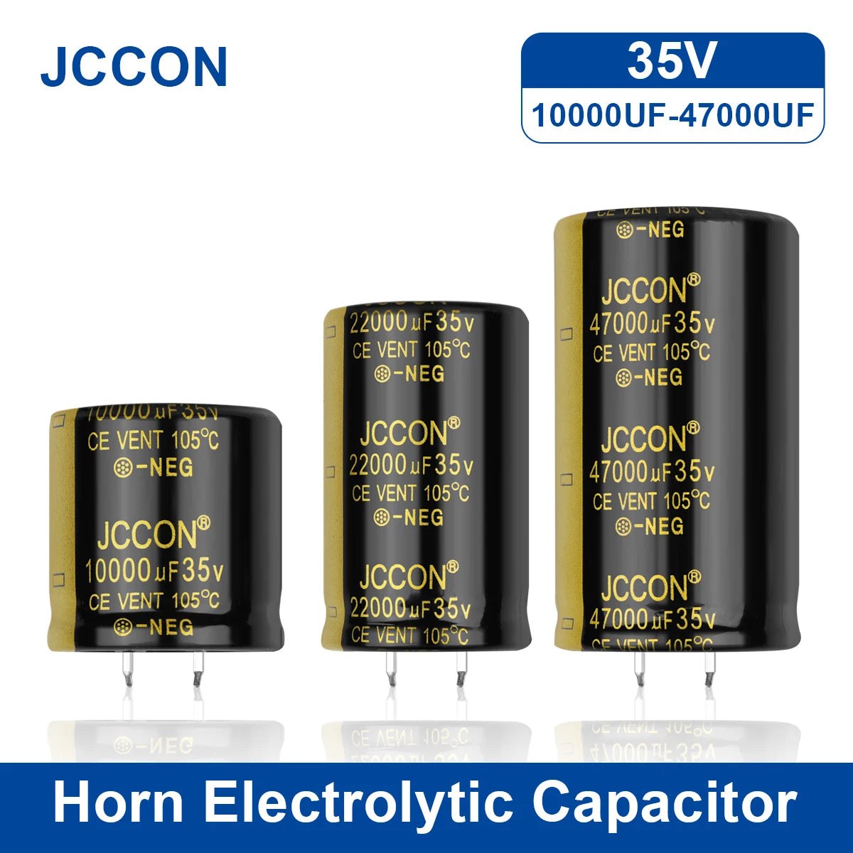 Audio electrolytic capacitor 35V low ESR for hifi amplifier and speaker
