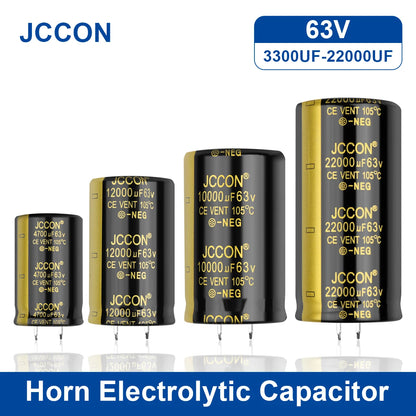 63V Audio Electrolytic Capacitor 3300UF to 22000UF Low ESR for HiFi Amplifier and Speaker Power Supply