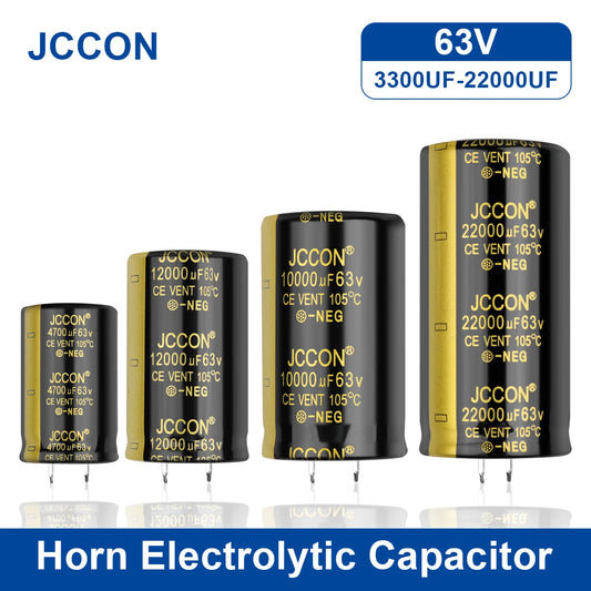 63V Audio Electrolytic Capacitor 3300UF to 22000UF Low ESR for HiFi Amplifier and Speaker Power Supply