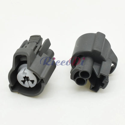 2-pin automotive wire harness connector DJ70230C demonstrating waterproof sealing for long-term electrical performance