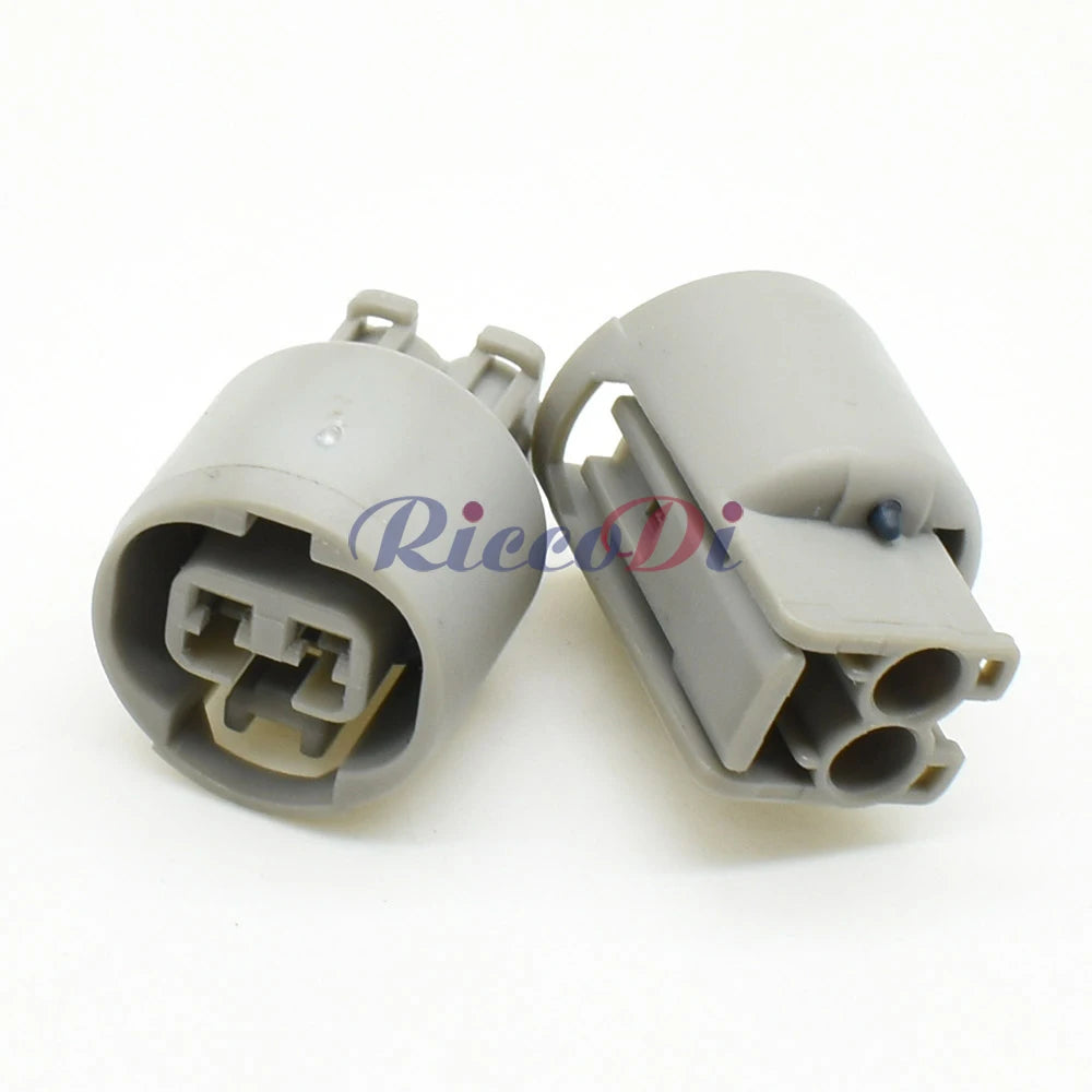 Automotive 2-pin wire harness connector demonstrating waterproof sealing for protection in harsh conditions