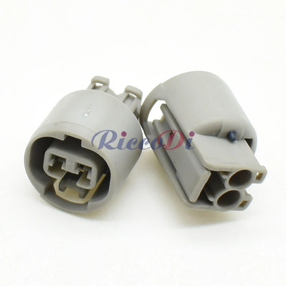 Automotive 2-pin wire harness connector demonstrating waterproof sealing for protection in harsh conditions