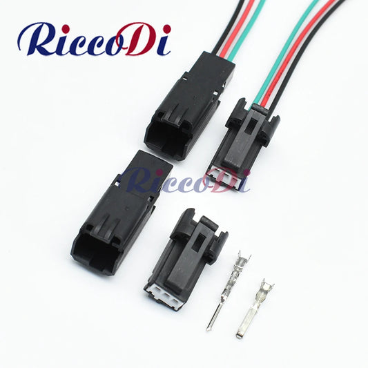 3-Pin auto connector 31067-1040 31067-1010 1393367-1 showing full view for door tweeter, horn, and atmosphere lamp wiring in Ford Focus and Mondeo