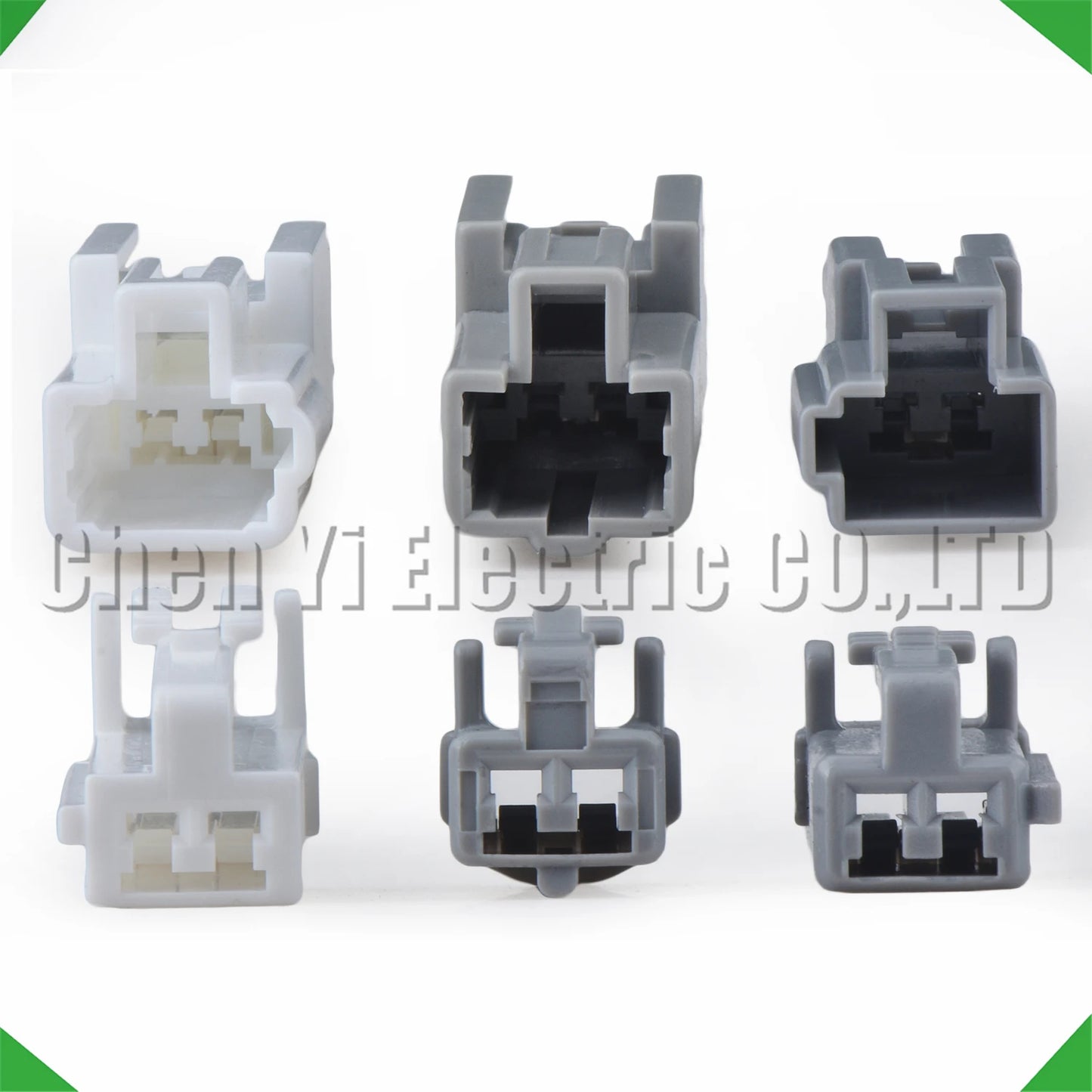 2 pin auto connector installed on wire harness for seat and light