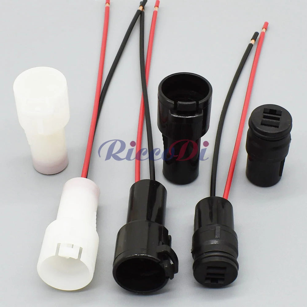 high-quality 2 pin 6.3mm round waterproof connector plug socket male female for automotive applications
