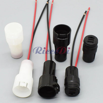 high-quality 2 pin 6.3mm round waterproof connector plug socket male female for automotive applications
