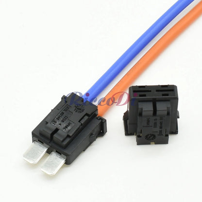 Close-up of 2 pin car connector terminals for high-quality and durable electrical connection