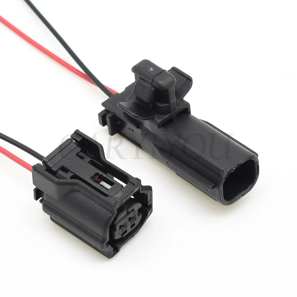 robust 2 pin automotive connector for lid switch, hood lock, and speed sensor electric wiring connections 12416 / 90980-12416