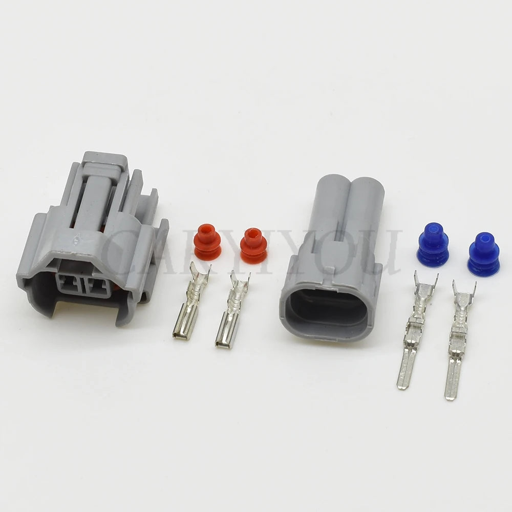 high-quality EV1 EV6 fuel injector wire connector with male and female pins for reliable automotive electrical connections