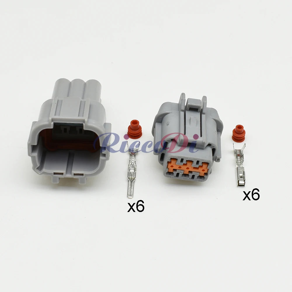 Sumitomo 6 Pin auto headlight plug, waterproof male and female connector 6188-0560 6189-1175 6185-5177