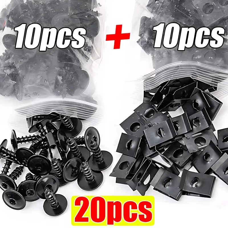 Automotive modification self-tapping fastener kit