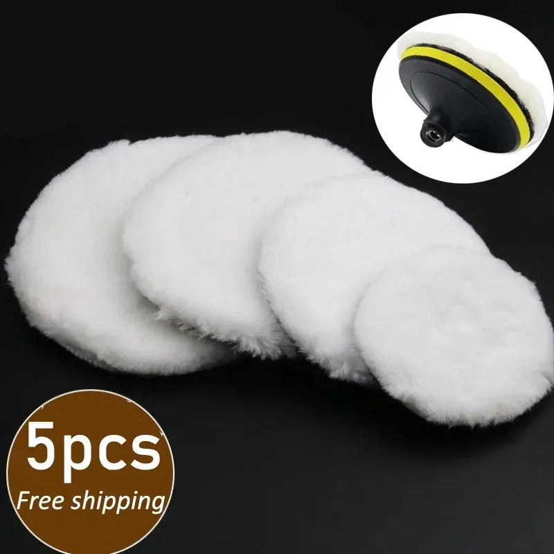 Wool polishing pad for car surface polishing