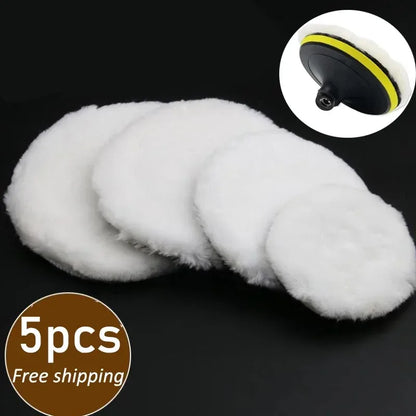 Wool polishing pad for car surface polishing