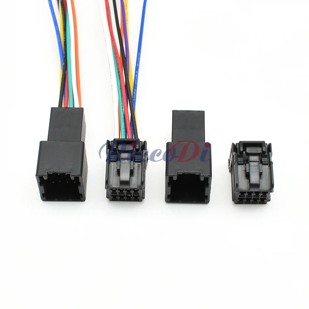 8 hole car PCB connector automotive window lifter cable harness socket with locking structure