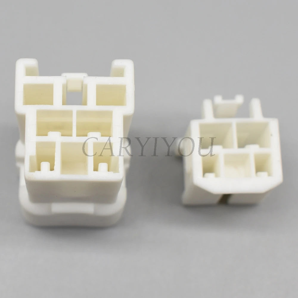 Plastic 4 pin automotive wire harness connector with terminals, unsealed type for reliable car electrical connections