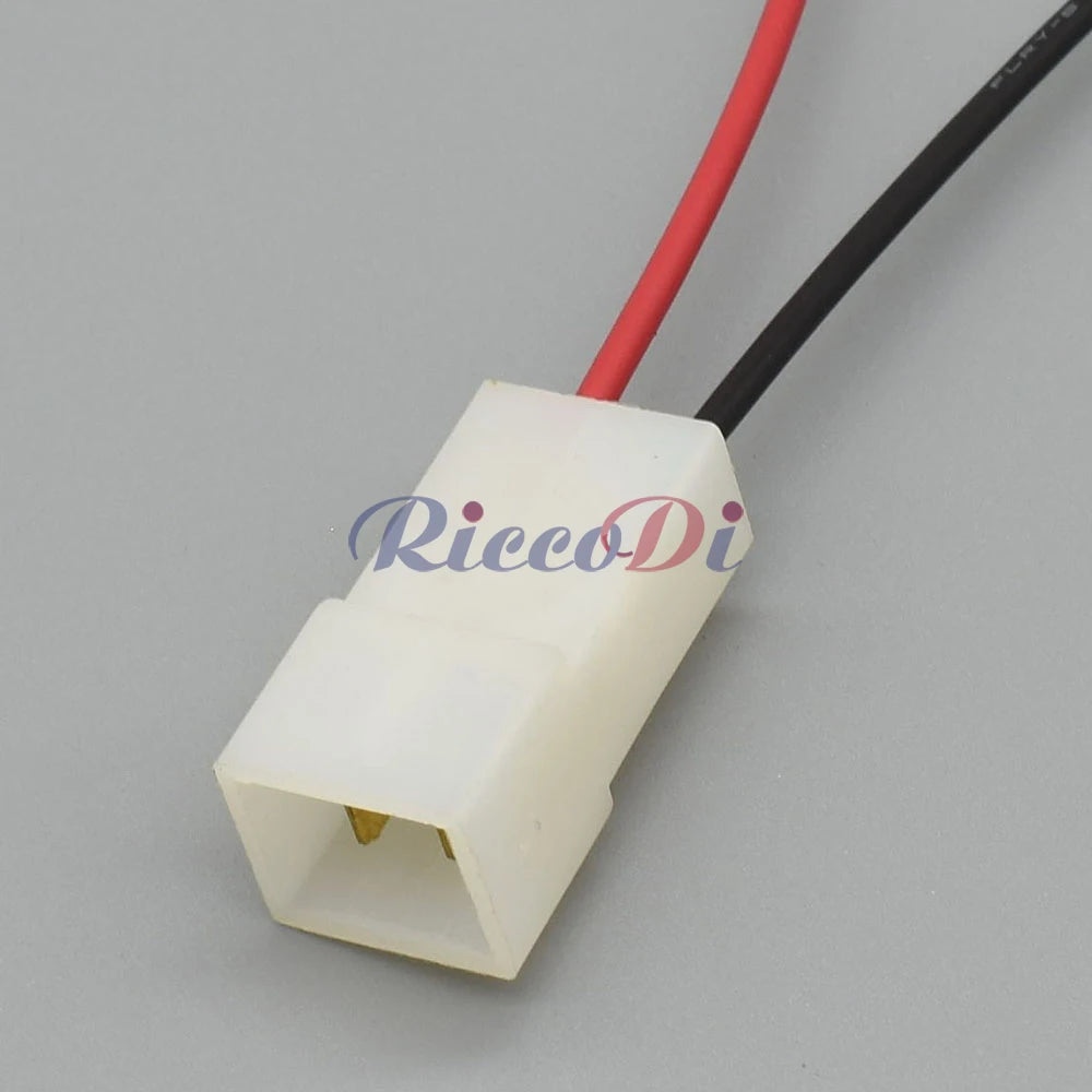 automotive 2 pin connector plug and socket with robust pins for electric system applications 180924-5 / 180923-5