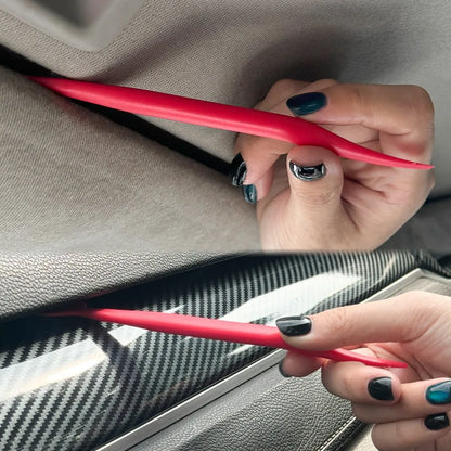 Auto wrapping film scraper and gasket squeegee