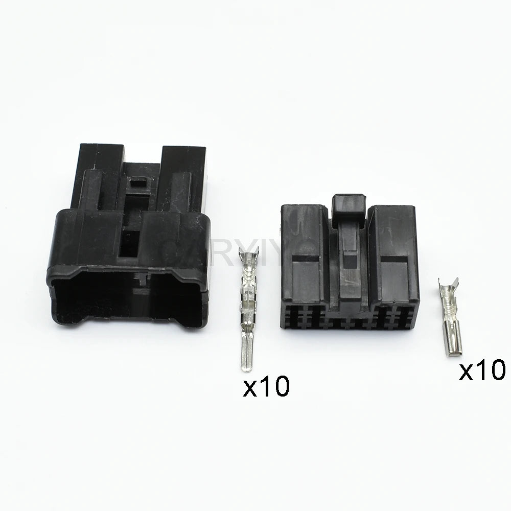 10 pin 2.3 series automobile line tail socket for Toyota F3 F0 BYD G3 CD showing locking structure