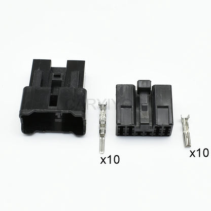 10 pin 2.3 series automobile line tail socket for Toyota F3 F0 BYD G3 CD showing locking structure