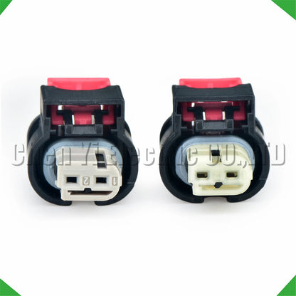 2 pin automotive wire harness plug for taillight, speaker, and buzzer applications in Tesla vehicles