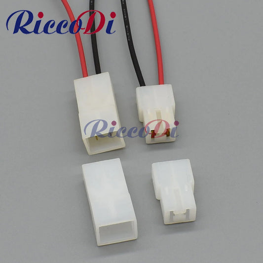 2 pin automotive connector plug with male and female electric socket 180924-5 / 180923-5 for secure wiring connections