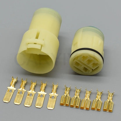 Automotive 5P DS-250 wiring plug 6.3mm sealed connector 6180-2480 6189-0291