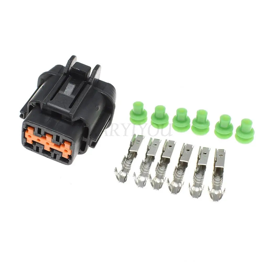 Automotive 6 pin electrical connector series for harness socket applications