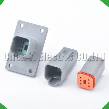 Automotive 6 pin electrical waterproof plug male and female set