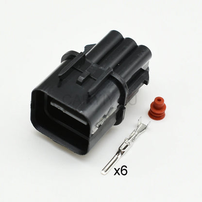 Automotive 6 pin waterproof headlight electrical wire connector series