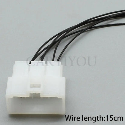 Automotive 6 pin electrical socket plug suitable for custom wiring applications