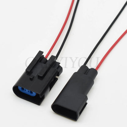 Application of 2 pin automotive connector plug for engine, wheel ABS sensor, and lamp socket