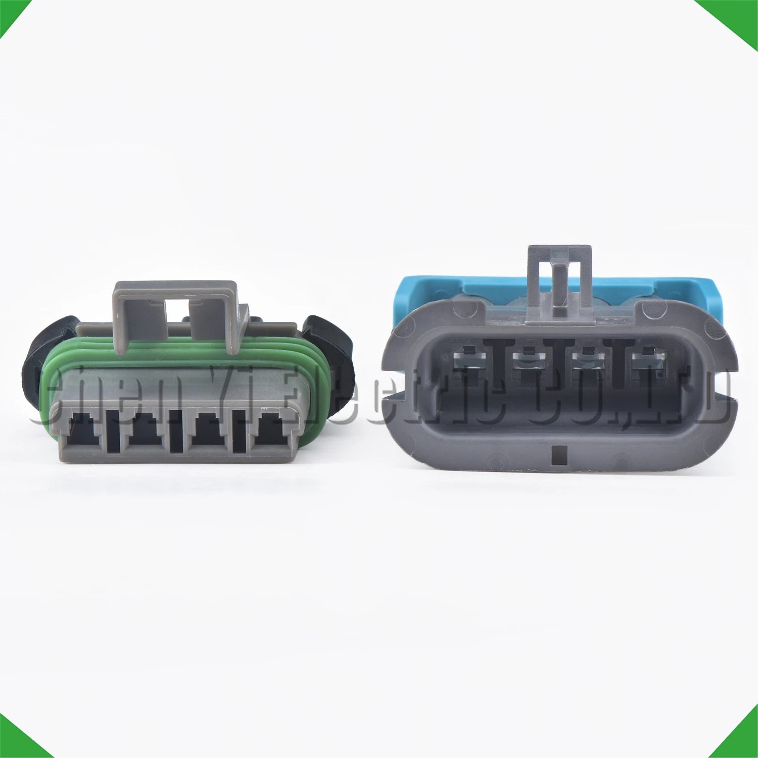 Automotive AC blower resistor wire harness connector installed on vehicle