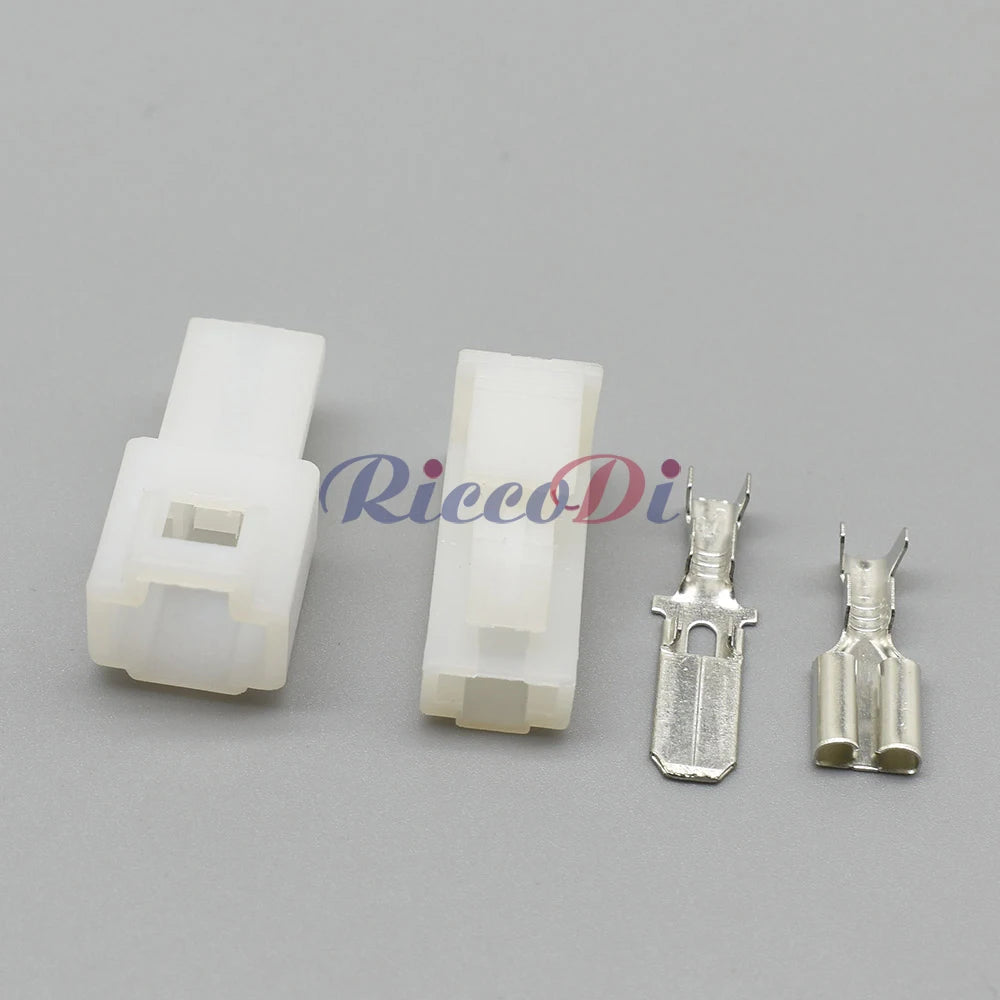 Male and female automotive connector showing pin and terminal interface for stable wiring harness connection