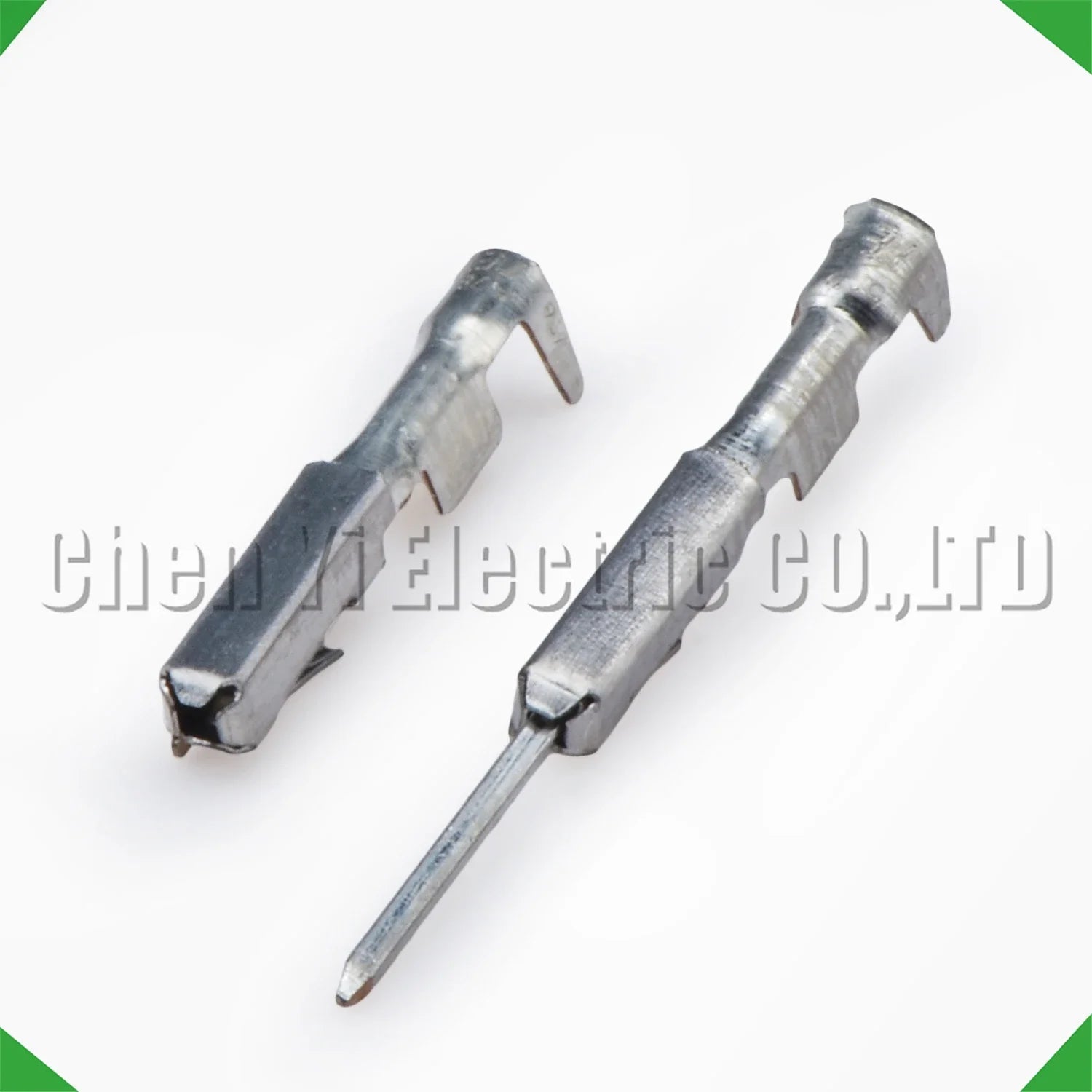 Wire crimp pins for automotive connector sheath