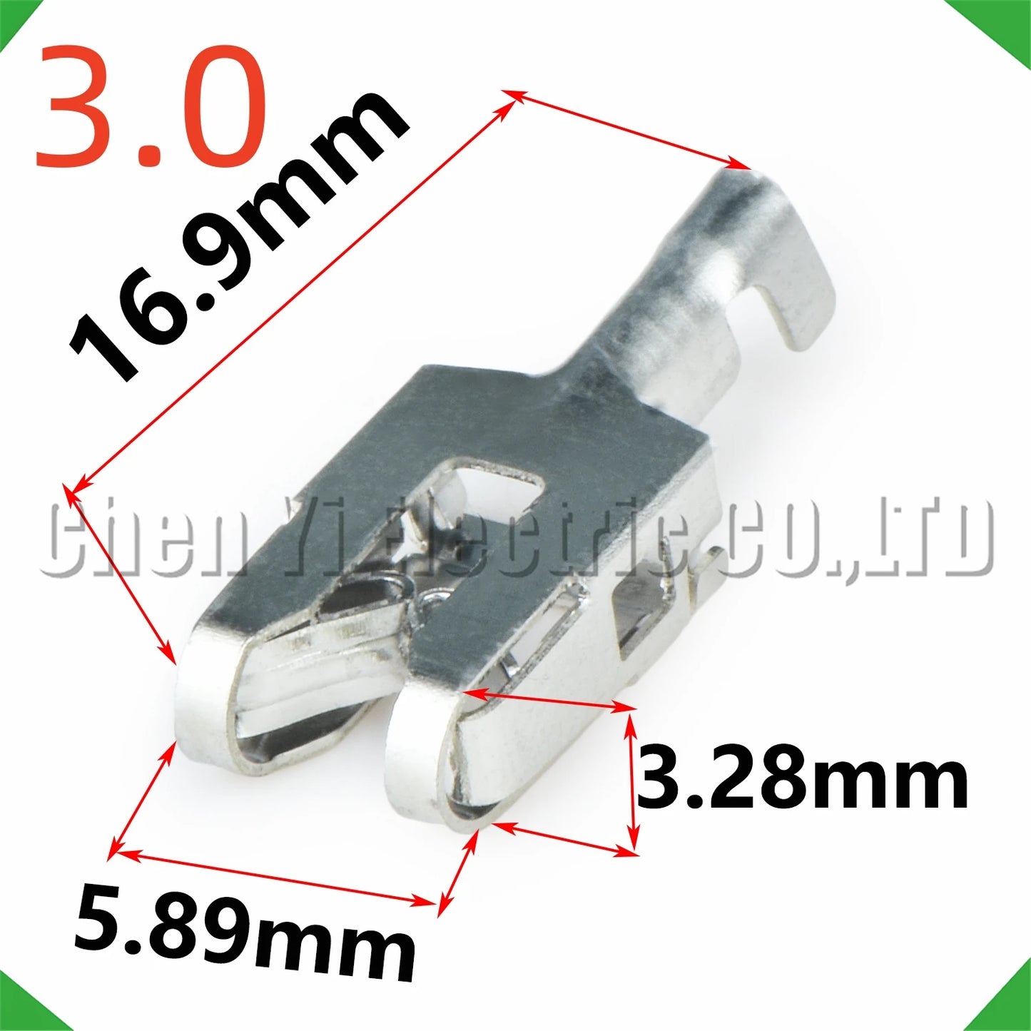 3mm automotive connector replacement crimp pins, 20 pcs