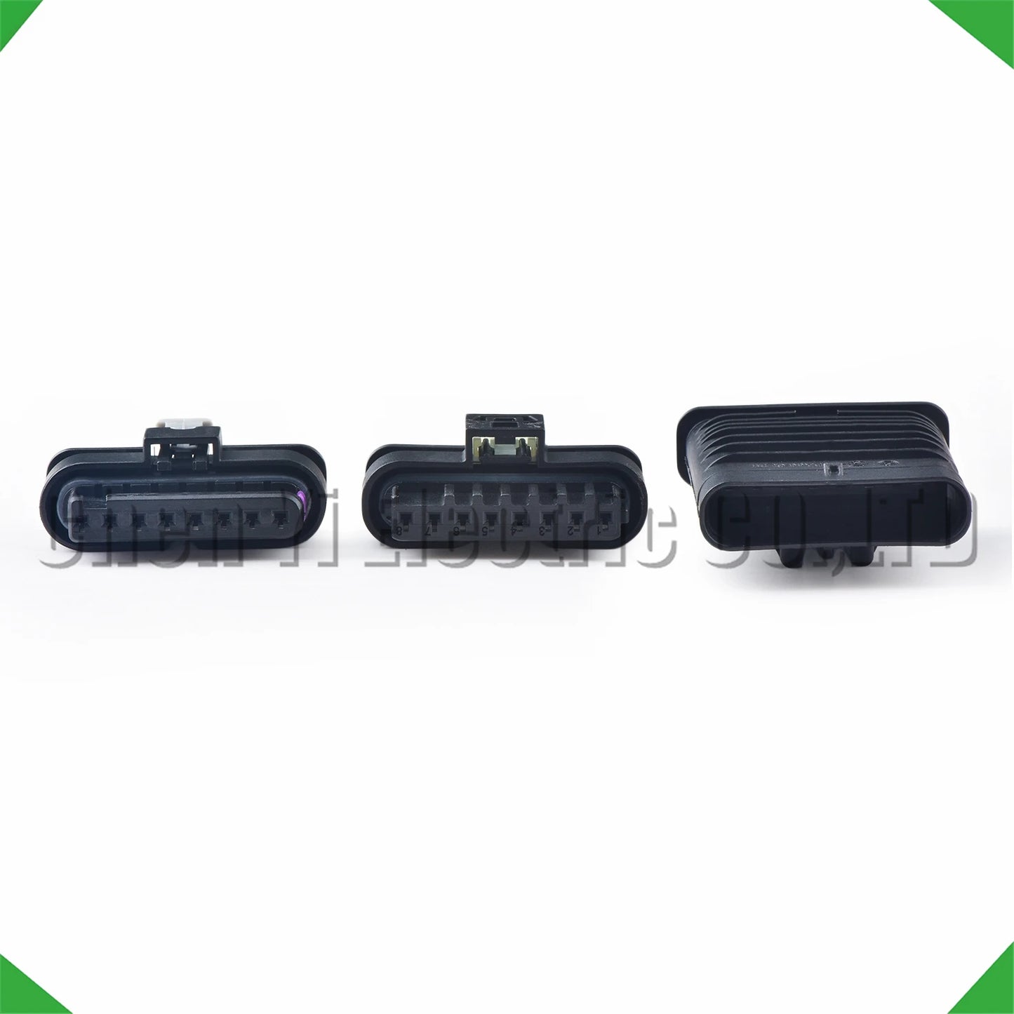 Set of 8 Pin automotive connectors for front bumper radar, wire harness plug 1-1719393-1, 872-862-521, 872-555-521 for Benz and BMW