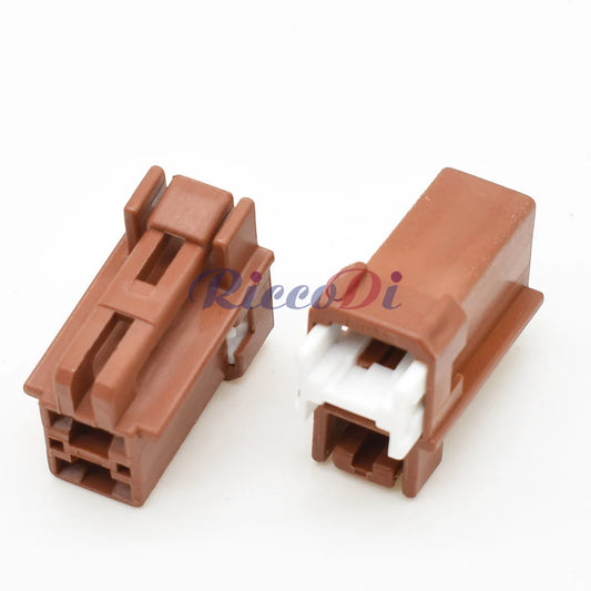 Close-up of automotive wire connector socket interface for secure electrical connection
