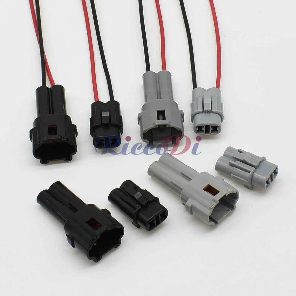 Application of gray and black 2 pin automotive waterproof connector in Honda wire harness system