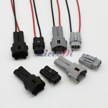 Application of gray and black 2 pin automotive waterproof connector in Honda wire harness system