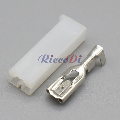 Unsealed automotive electrical plug showing precise connector interface for stable wiring connection