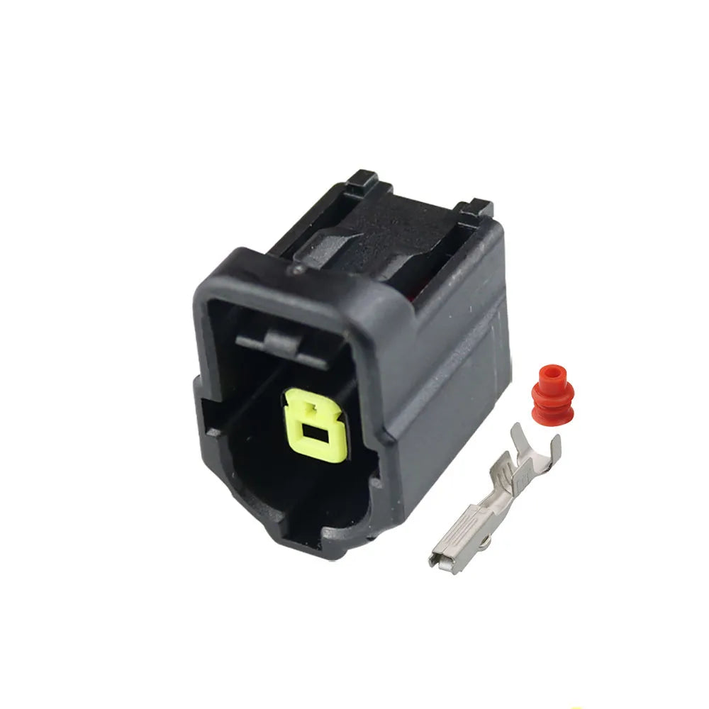 Automotive female socket connector used in vehicle electrical harness systems with sealed terminal design
