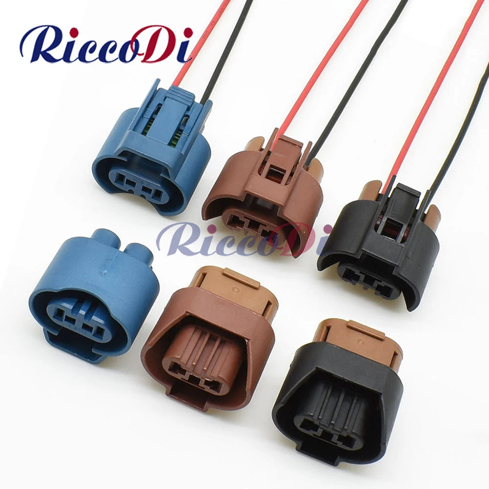 2 pin automotive female wiring connector for low beam headlights ensuring secure vehicle wiring